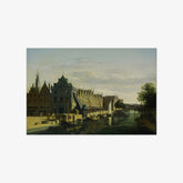 De Waag (Weighing House) and Crane on the Spaarne, Haarlem by Gerrit Berckheyde - thumbnail_0_nf_66fc1c528213847b6f357909